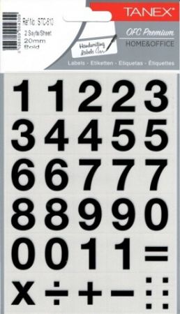 Samol.čísla 20mm STC-510 60ks