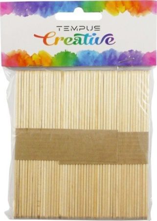 Špachtle dřevo 10mm 50ks přírodní