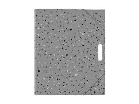Složka na výkresy A4 terrazzo šedá