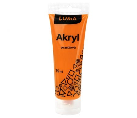 Barva akrylová oranžová 75ml