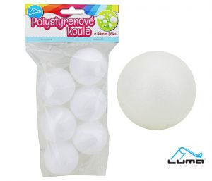 Polystyren koule 50mm 6ks