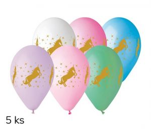 OB balonky GS110 ZLATÝ jednorožec