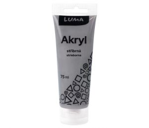 Barva akrylová METAL stříbrná 75ml