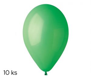 OB balónky G90/12 - 10 ks obyč. zelené