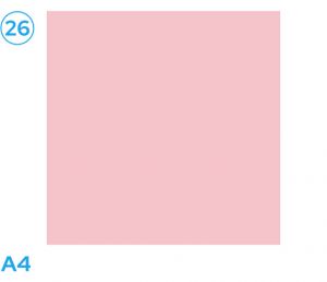 Papír barevný světle růžový A4