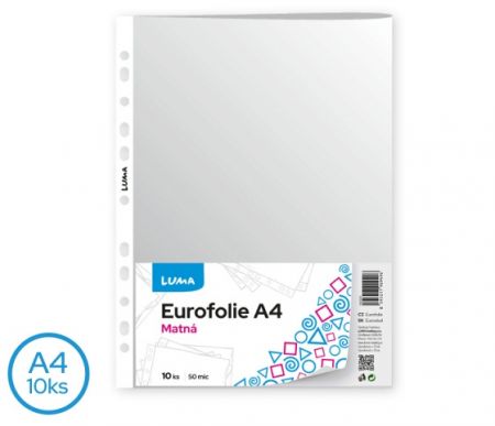 Eurofolie A4 - matná 10 ks LUMA
