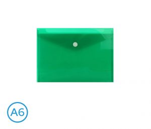 Obal spisový s klopou a drukem A6 LUMA, zelený