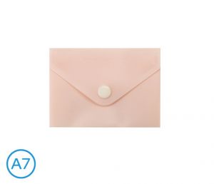 Obal spisový s klopou a drukem A7 pastel LUMA, růžový