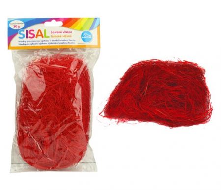 Sisal červený 30g