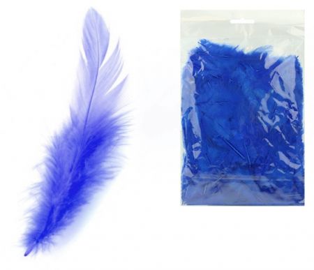Peří modré tmavé 10g LUMA