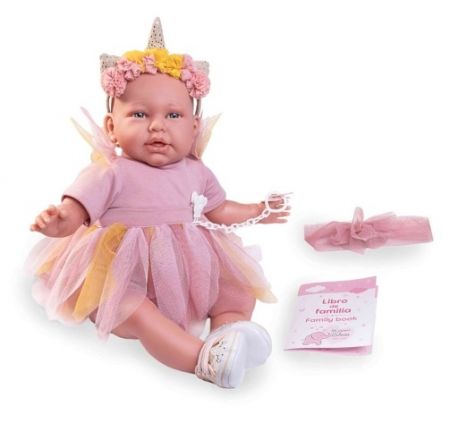 Antonio Juan 81275 Můj první REBORN DANIELA - realistická panenka miminko s měkkým látkový