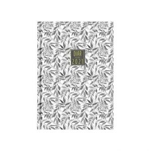 Diář A5 týdenní 2021 OXY Lady White leaves