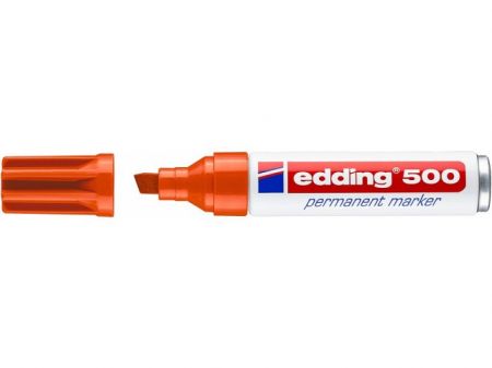 Permanentní popisovač EDDING 500, oranžový