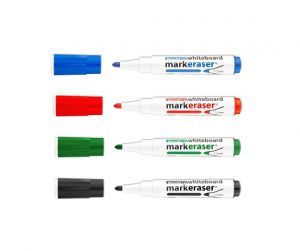 Popisovač ICO na bílé tabule s magnetem, sada 4ks