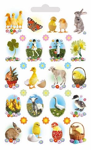 VelikonočníObtisky s glitry - housátka (32 obrázků)<br />Obtisky s glitry - housátka 32 obrázk