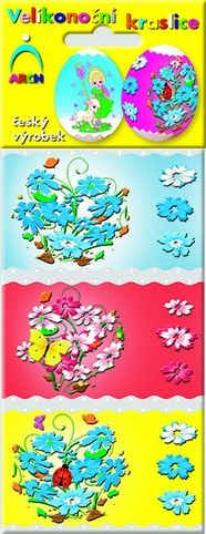 Velikon. obtisky -košilka Jarní květy 6ks