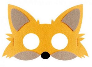 Maska liška filcová