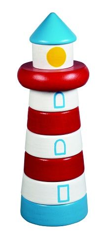 Pyramida maják dřevo 9ks 17cm