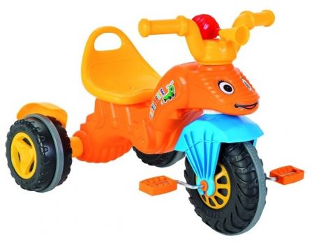 Tříkolka housenka oranžová