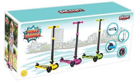 Koloběžka tříkolová žlutá Power