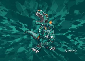 Desky na číslice B5, T-Rex