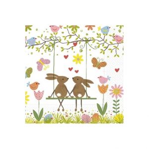 Ubrousky 25 x 25 cm, Velikonoční houpačka