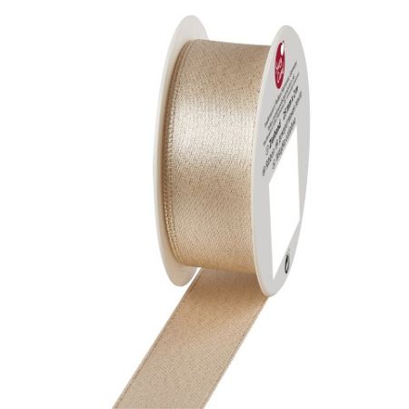 Textilní stuha saténová, zlatá