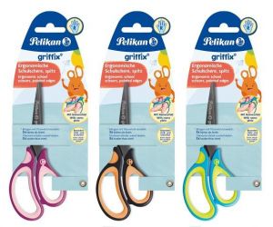 Griffix nůžky pro praváky, mix barev, blistr