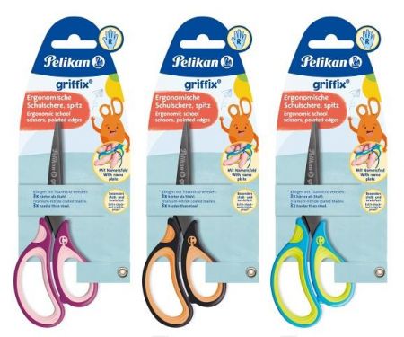 Griffix nůžky pro praváky, mix barev, blistr