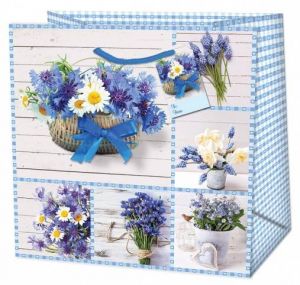 Dárková taška velká čtvercová- 22026 TL Maxi Quadrat- square- čtvercová matt o rozměrech 3