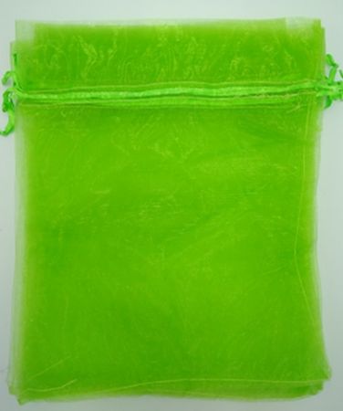 Dárkový sáček organza 9x12cm zelený