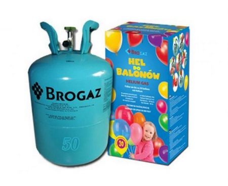 HELIUM na 50 balónků (o průměru 23cm)