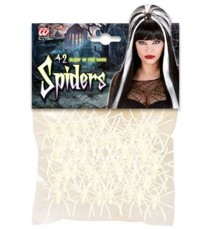 Neonoví pavoučci dekorace 42ks