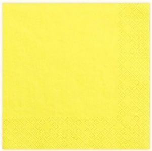 Ubrousky Maki 33x33cm 3-vrstvý žlutý jednobarevný
