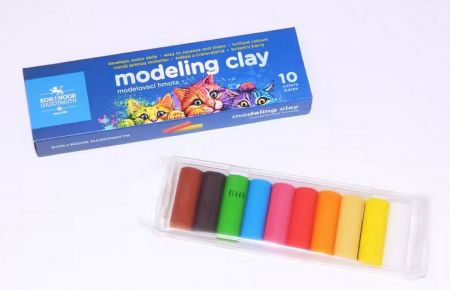 KOH-I-NOOR Plastelína 1315/10 barev 200g kočky (01315S1010KS)