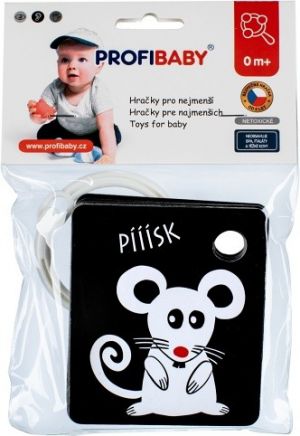 Chrastítko černobílé kontrastní 