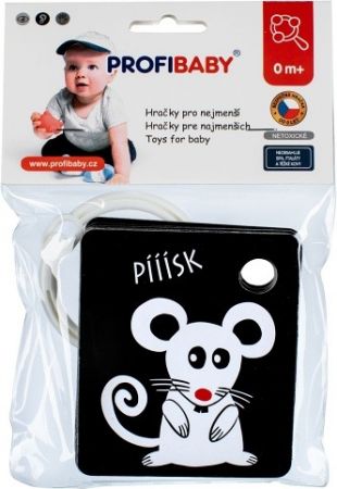 Chrastítko černobílé kontrastní 