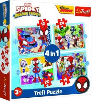 Puzzle Spidey a jeho úžasní přátelé 4v1