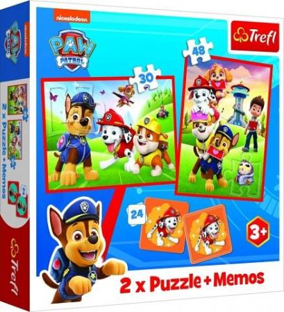 Puzzle Tlapková patrola 2v1 + pexeso