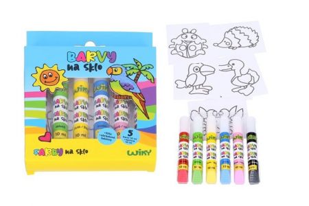 Barvy na sklo 5+1 10ml