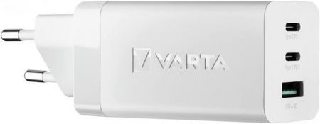 Síťová nabíječka "High Speed", 1x USB, 2x USB-C, 65W, VARTA 57956101401