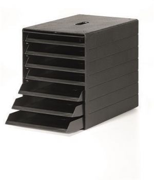 Zásuvkový box  "Idealbox 7", plastový, 7 zásuvek, antracit, DURABLE, 1712001058