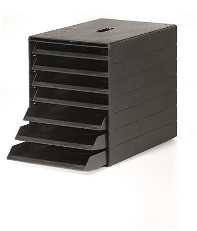 Zásuvkový box "Idealbox 7", plastový, 7 zásuvek, antracit, DURABLE, 1712001058