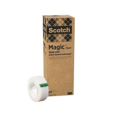 Lepicí páska "Scotch® Magic™", 19 mm x 33 m, recyklovatelná, 3M SCOTCH 7100044084 - 9 kusů