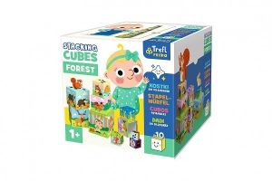 Kostky kubus Les 10ks v krabici 15x14cm 12m+