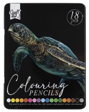 Pastelky Exclusive art v plechové krabičce 18 ks