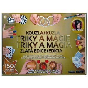 Škola kouzel - Kouzla, triky a magie - Zlatá edice 150 triků + Dárek v hodnotě 250Kč