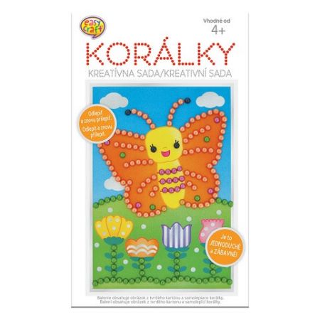 ARGUS Kreativní tvoření obrázek z korálků motýl 19120001