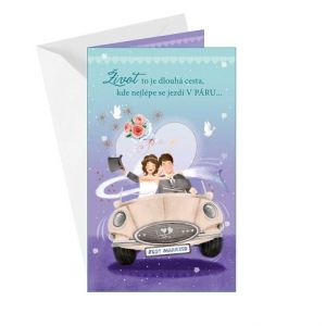 ARGUS Svatební přání s lepeným komponentem 13-6064c