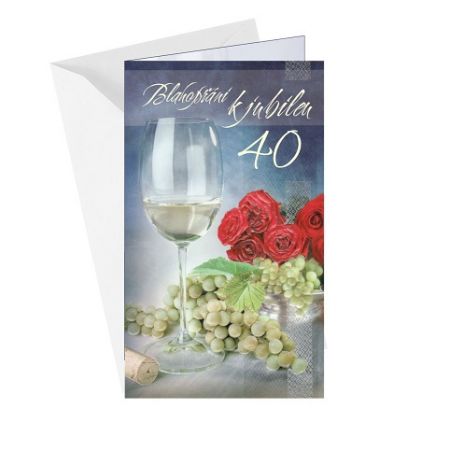 ARGUS Přání k 40. narozeninám 15-6096c40